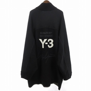 ワイスリー(Y-3)のワイスリー ニットジャケット ジップアップ オーバーサイズ 黒 L ■SM1(ニット/セーター)