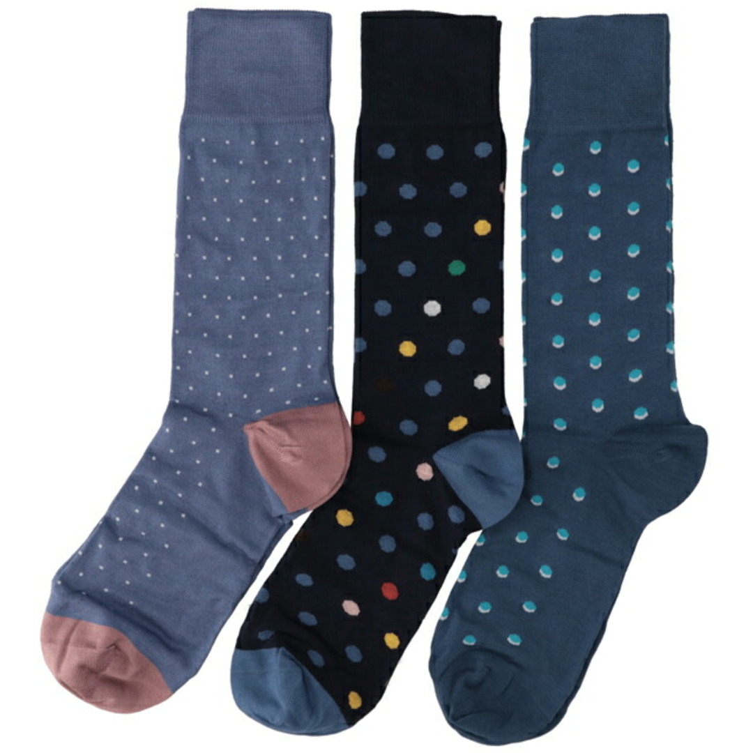 Paul Smith(ポールスミス)のポールスミス PAUL SMITH 靴下 メンズ MEN SOCK PACK ソックス  M1ASOCK MSPOT 47 メンズのレッグウェア(ソックス)の商品写真