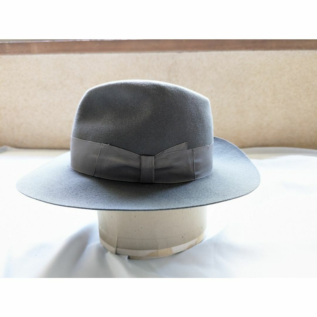 超希少 ヌートリア!! Borsalino 50sヴィンテージ ハット M メンズの帽子(ハット)の商品写真