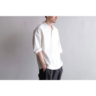 コモリ(COMOLI)のAUBETT BRUSH PILE OVERSIZED POLO(ポロシャツ)