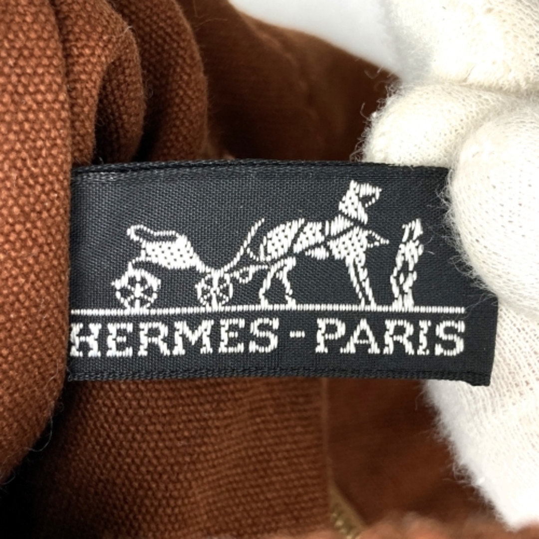 Hermes(エルメス)のエルメス ハンドバッグ トートバッグ フールトゥMM ブラウン キャンバス レディース HERMES【中古】 レディースのバッグ(ハンドバッグ)の商品写真