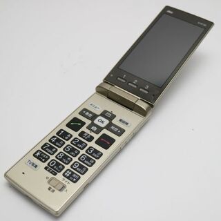 キョウセラ(京セラ)のau KYF36 かんたんケータイ ゴールド 白ロム M666(携帯電話本体)