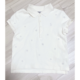 ポロラルフローレン(POLO RALPH LAUREN)のポロラルフローレン 雪の結晶 星 刺繍　半袖　ポロシャツ 5(Tシャツ/カットソー)