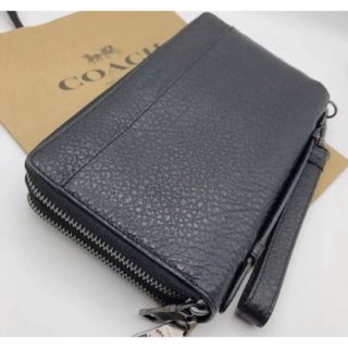 コーチ(COACH)の【COACH☆新品】大人気！再入荷！ダブルジップ！ブラック！レザー！長財布！(長財布)