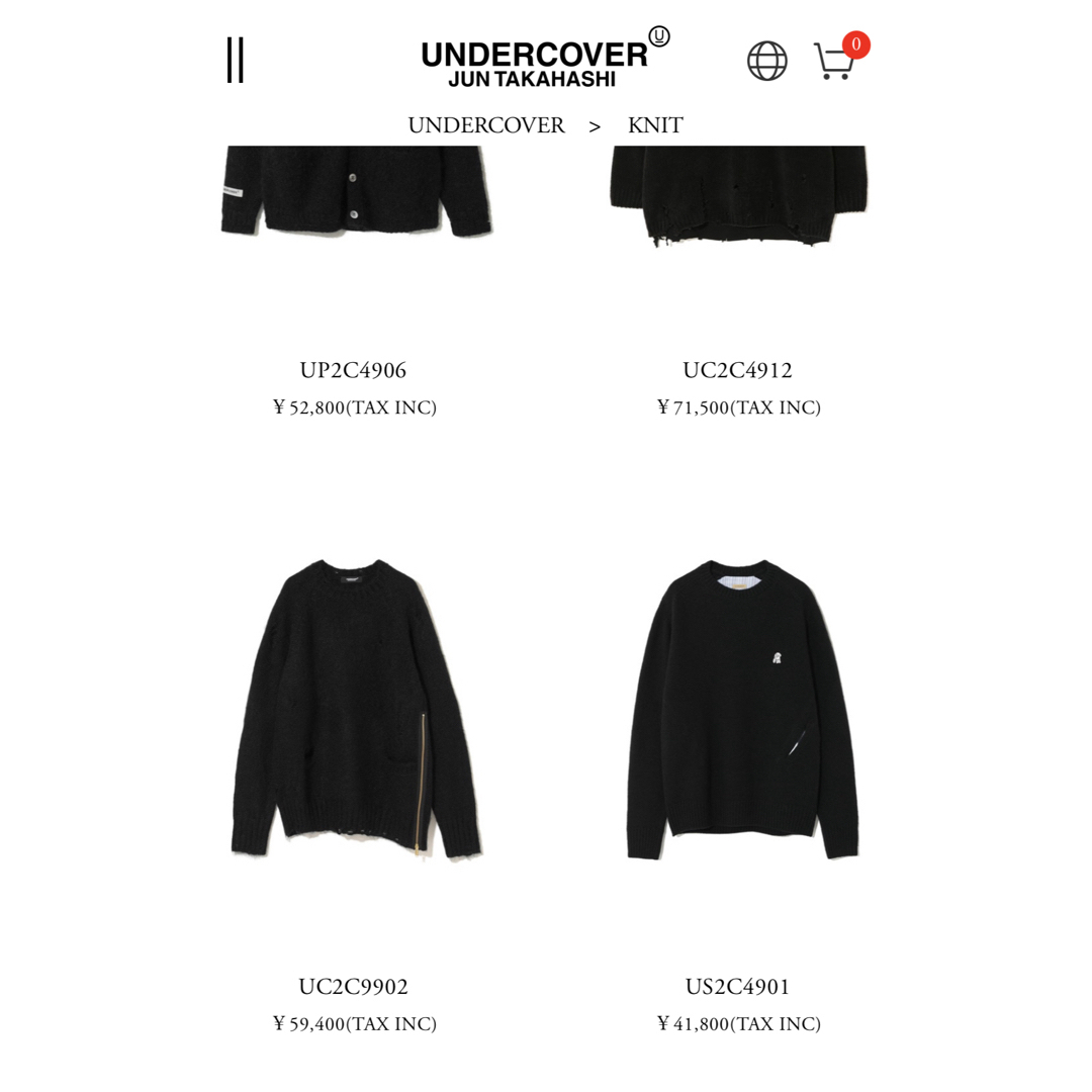 UNDERCOVER(アンダーカバー)の定価59,400   UNDERCOVER   23aw   メンズのトップス(ニット/セーター)の商品写真