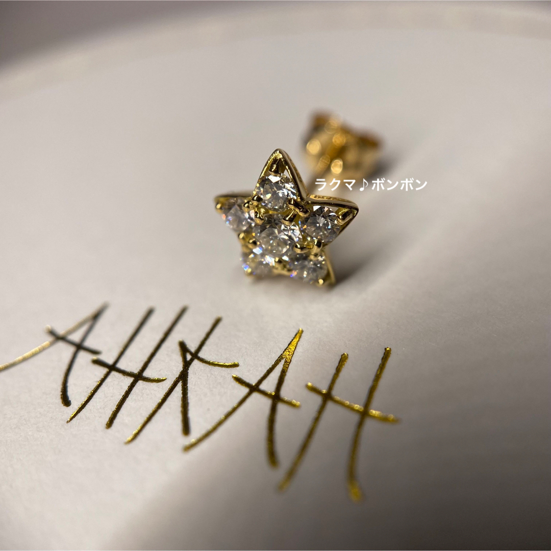 最安 ダイヤ ) 片耳 ( ピアス AHKAH✨ベアリーフ 18K アーカー 最安 ダイヤ ) 片耳 ( ピアス AHKAH✨ベアリーフ 18K アーカー