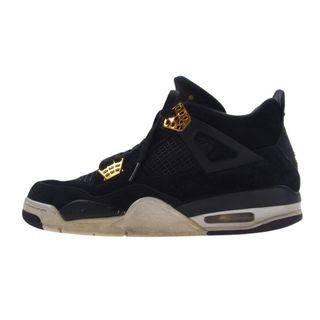 NIKE AIR JORDAN ナイキ ジョーダン スニーカー 308497-032  4 RETRO ROYALTY レトロ ロイヤルティ スニーカー ブラック系 27.5cm【中古】(スニーカー)