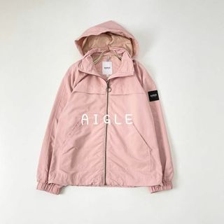 AIGLE - 美品　エーグル　撥水カロンブフーデッドジャケット　マウンテンパーカー　ピンク