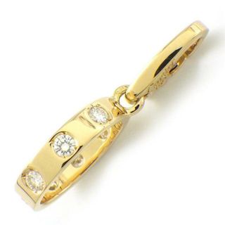 カルティエ(Cartier)のカルティエ Cartier チャーム ペンダントトップ ラブ オーバル ラウンド サークル ダイヤモンド K18YG 【中古】(チャーム)