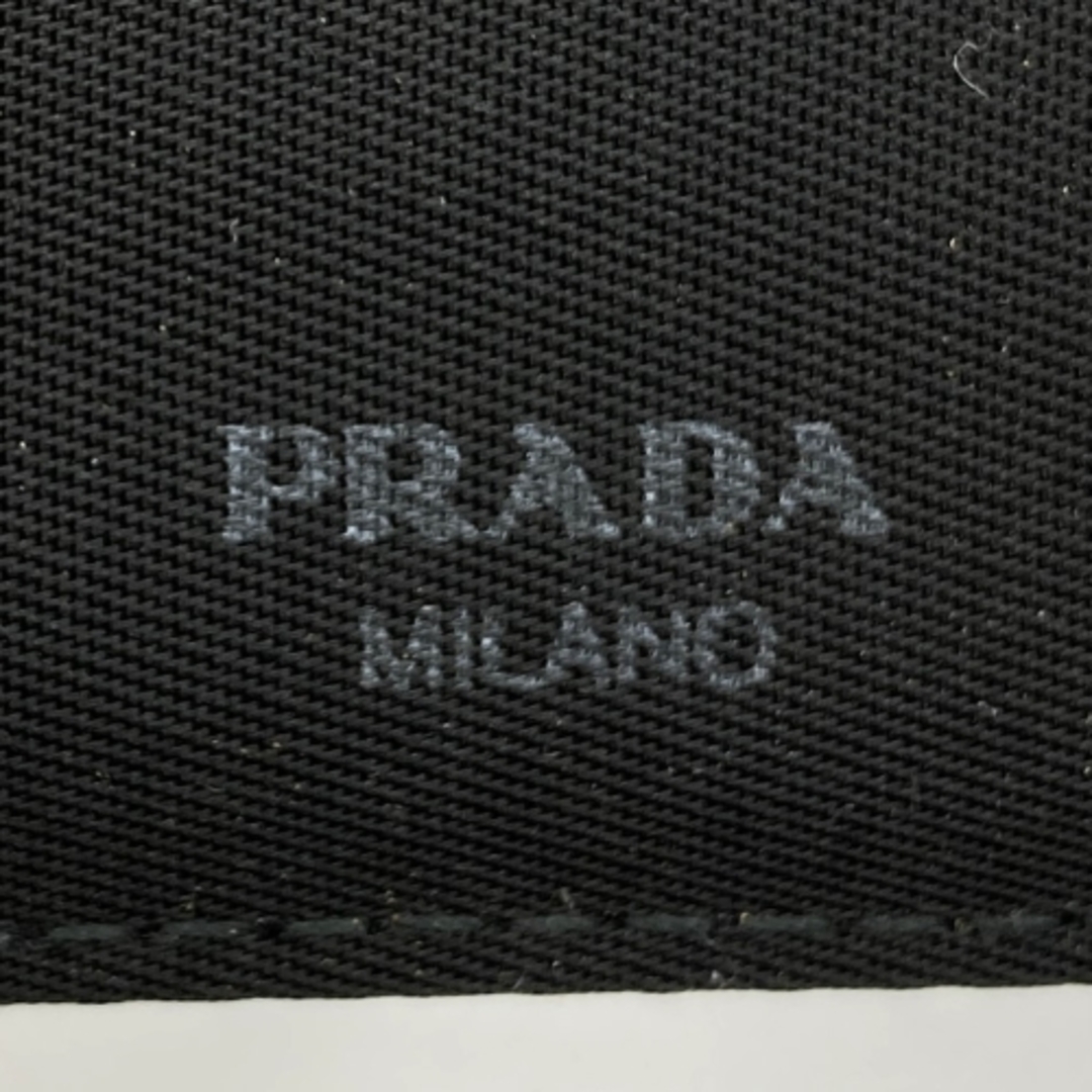 PRADA(プラダ)のプラダ 二つ折り財布 ウォレット トライアングルロゴ 三角ロゴ グレー ブルー ナイロン レディース メンズ PRADA 【中古】 レディースのファッション小物(財布)の商品写真