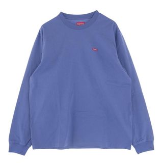 Supreme シュプリーム カットソー Small Box L/S Tee dusty purple スモールボックス 長袖Tシャツ カットソー パープル系 M【極上美品】【中古】