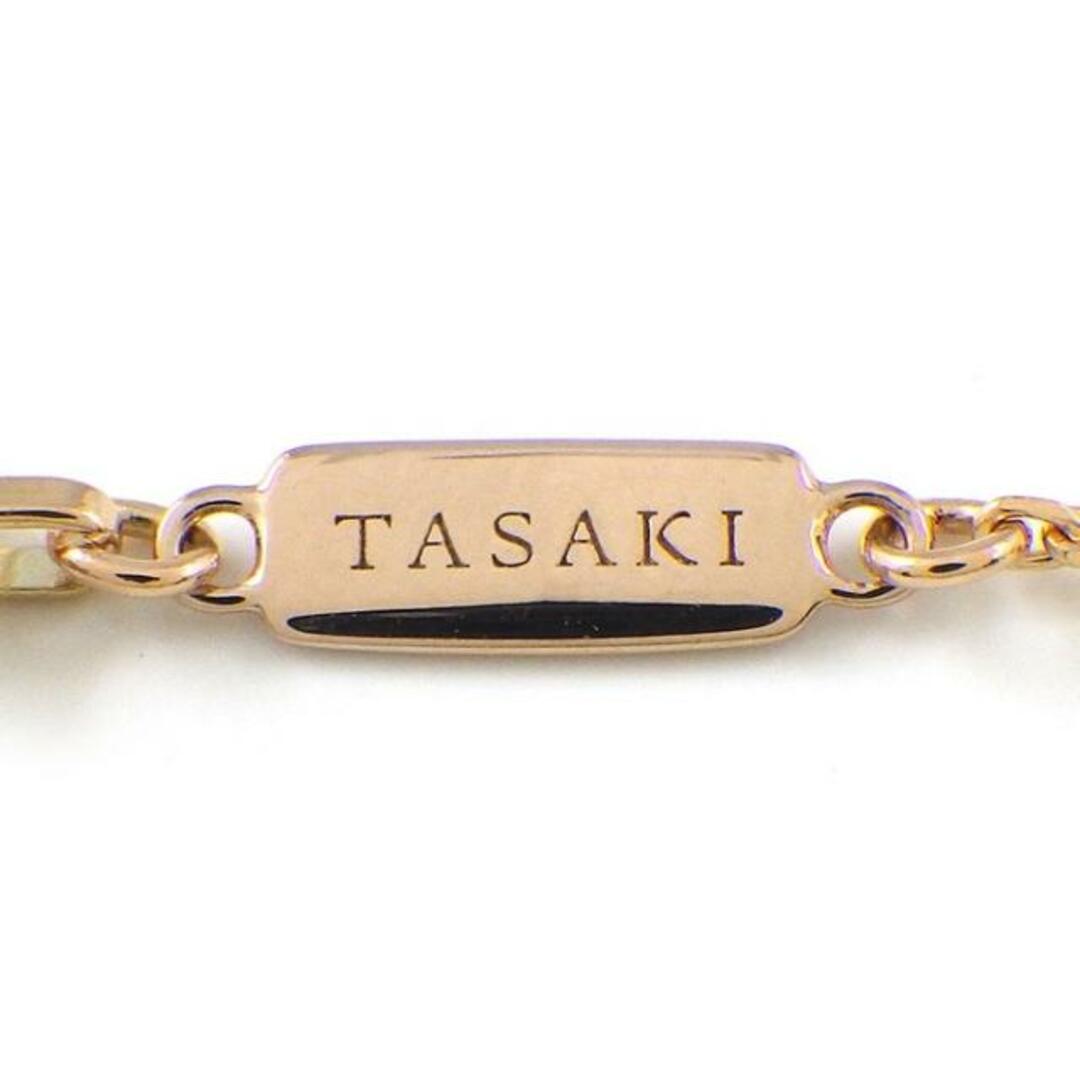 TASAKI(タサキ)のタサキ 田崎真珠 TASAKI ネックレス バランス ノート P-16581-18KSG パール 5.0mm/8.5mm珠 1ポイント ダイヤモンド 0.30ct K18SG  【中古】 レディースのアクセサリー(ネックレス)の商品写真