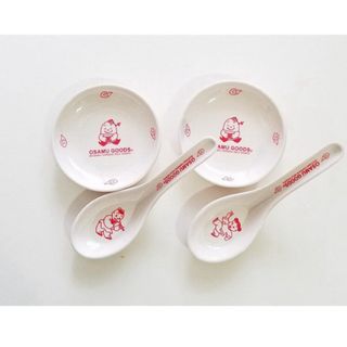 【新品】OSAMU GOODS ガチ中華気分を盛り上げる！レンゲ4本＆小皿4枚 