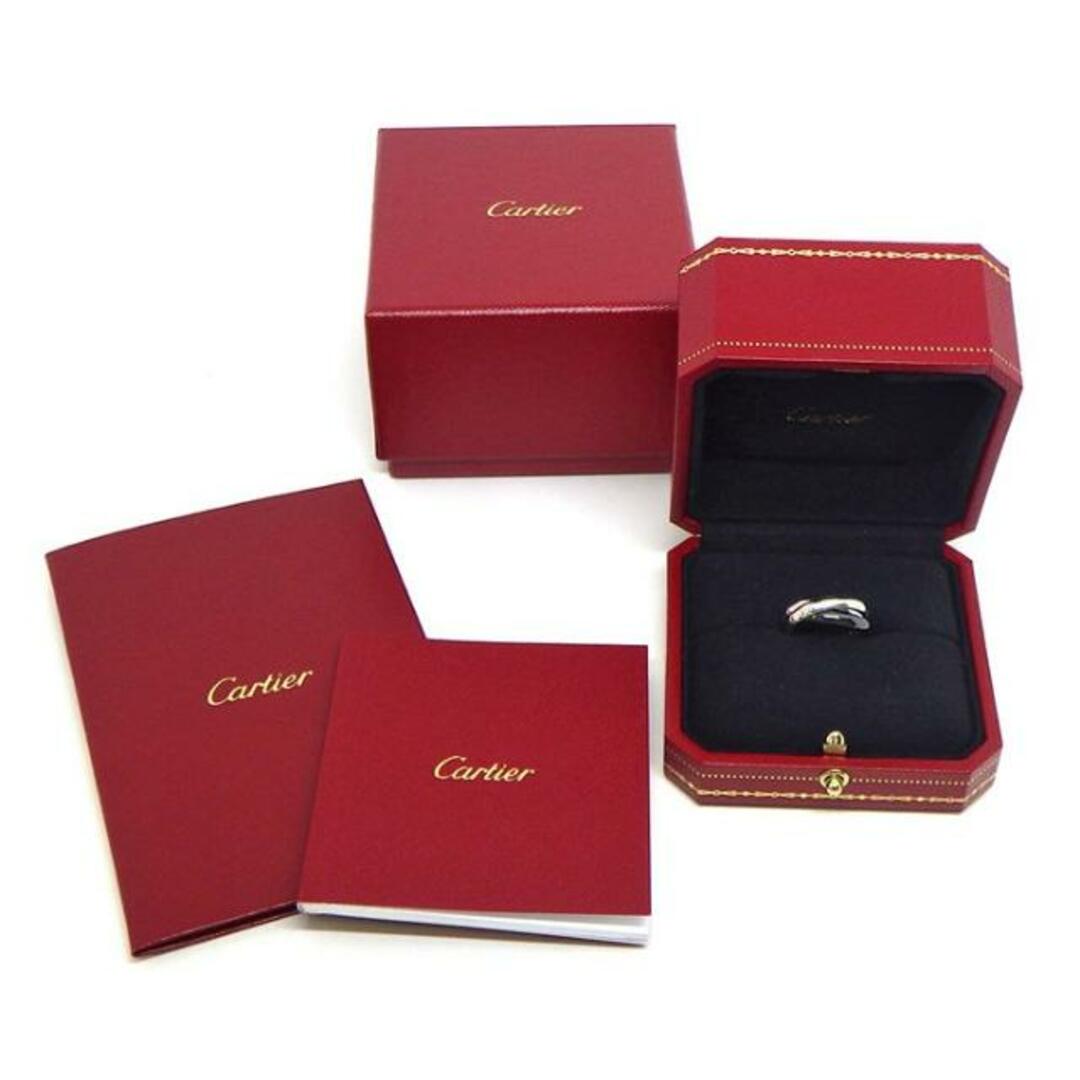 Cartier(カルティエ)のカルティエ Cartier リング トリニティ クラシック MM B4234100 K18WG ブラック セラミック 黒 9.5号 / #49 【箱・保付き】 【中古】 レディースのアクセサリー(リング(指輪))の商品写真