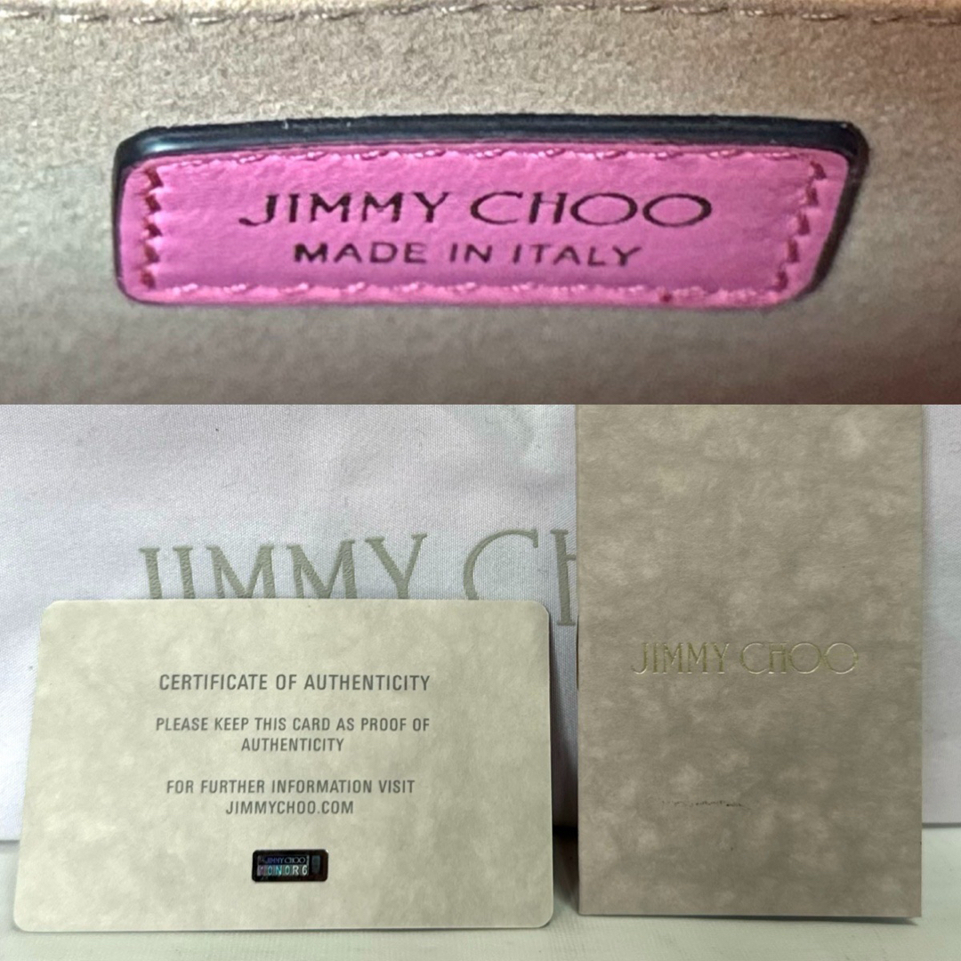 JIMMY CHOO(ジミーチュウ)の【美品タグ付き】JIMMY CHOO VARENNE JC CANDY PINK レディースのバッグ(ショルダーバッグ)の商品写真