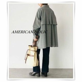 アメリカンホリック(AMERICAN HOLIC)の【タグ付き】AMERICAN HOLIC♡バックレイヤードフレアシャツチュニック(シャツ/ブラウス(長袖/七分))