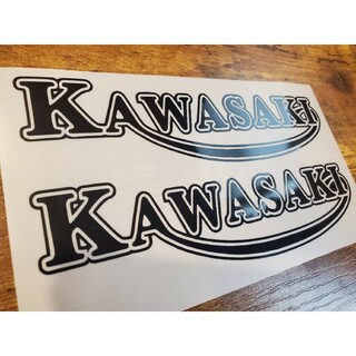 カワサキ - 【送料無料!!】kawasaki ステッカーデカール カワサキ タンクステッカー