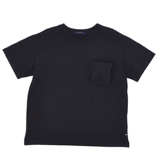 ルイヴィトン(LOUIS VUITTON)の美品 ルイヴィトン LOUIS VUITTON Tシャツ カットソー 2021年 シグネチャー3Dポケットモノグラム 半袖 ショートスリーブ モノグラム トップス メンズ M ブラック(Tシャツ/カットソー(半袖/袖なし))