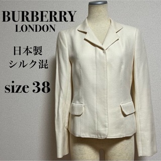バーバリー(BURBERRY)のBURBERRY LONDON バーバリー ジャケット シルク混 式服 日本製(テーラードジャケット)