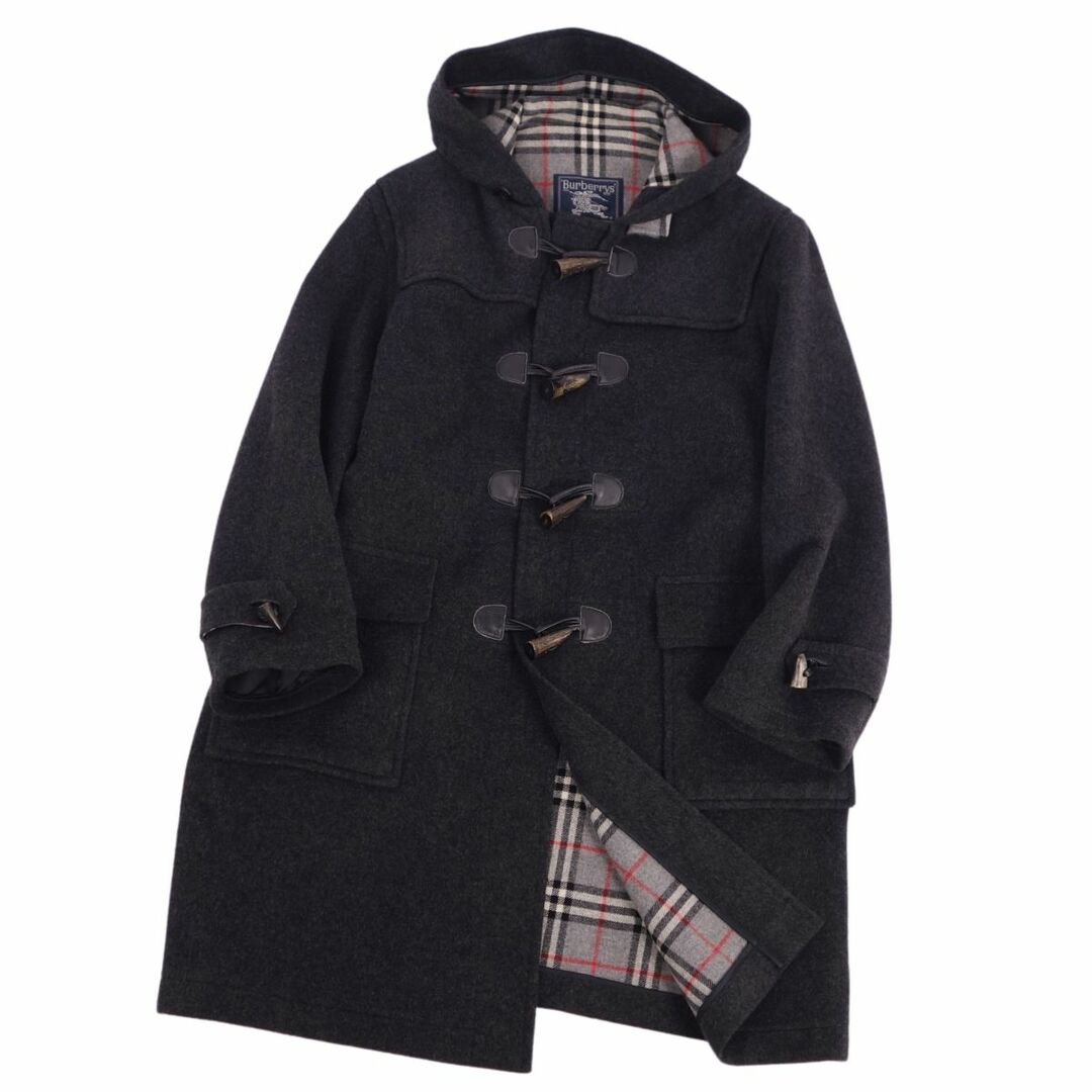 BURBERRY(バーバリー)の美品 Vintage バーバリー Burberrys コート ダッフルコート ウール カシミヤ 裏チェック アウター メンズ LY ブラック メンズのジャケット/アウター(その他)の商品写真