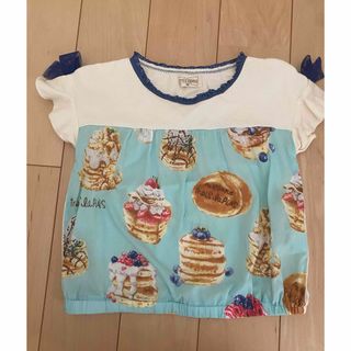 KP ニットプランナー トロワラパン パンケーキ柄  Tシャツ トップス 半袖