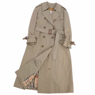 バーバリー(BURBERRY)のVintage バーバリー Burberrys コート トレンチコート 裏チェック ライナー付き アウター レディース 9AB2(M相当) カーキベージュ(トレンチコート)