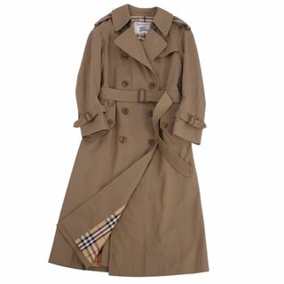 バーバリー(BURBERRY)のVintage バーバリー Burberrys コート トレンチコート 裏チェック アウター レディース M カーキ(トレンチコート)