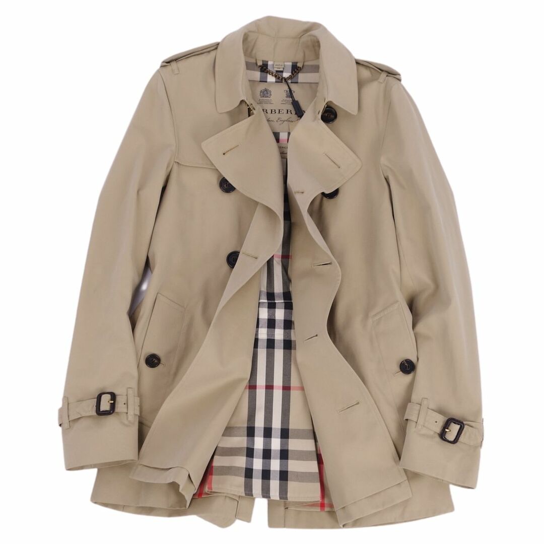 BURBERRY(バーバリー)の未使用 バーバリー BURBERRY コート トレンチコート THE SANDRINGHAM SHORT サンドリンガム 英国製 アウター メンズ 44(XS相当) ベージュ メンズのジャケット/アウター(トレンチコート)の商品写真