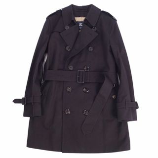 バーバリー(BURBERRY)の極美品 バーバリー ロンドン BURBERRY LONDON コート トレンチコート 裏チェック ライナー付き アウター メンズ M ブラック(トレンチコート)