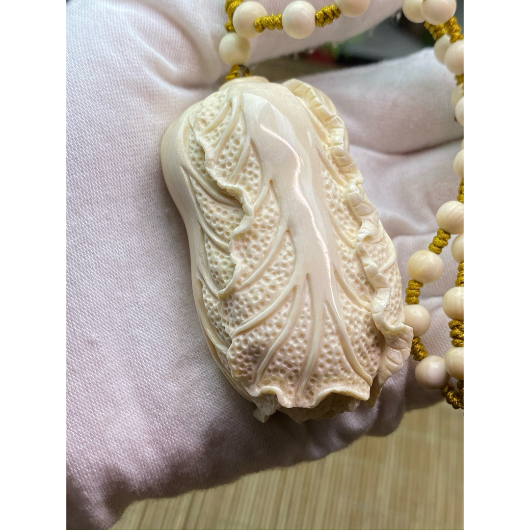 天然マンモス牙美しい手作り彫刻 百財 手握り物 天然マンモス牙美しい手作り彫刻 百財 手握り物
