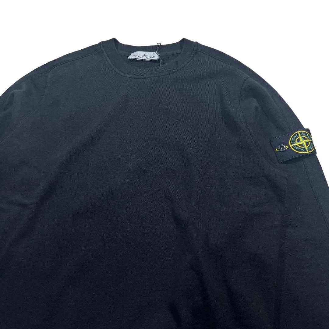 STONE ISLAND(ストーンアイランド)のSTONE ISLAND スウェットシャツ　ブラック　M メンズのトップス(スウェット)の商品写真