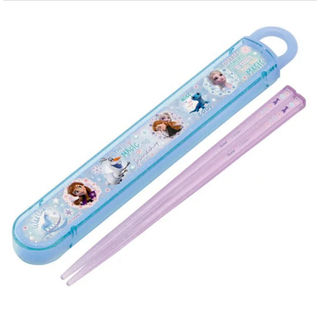 ディズニー(Disney)のスケーター 銀イオン抗菌 子供用 箸 箸箱セット アナと雪の女王22(1個)(弁当用品)