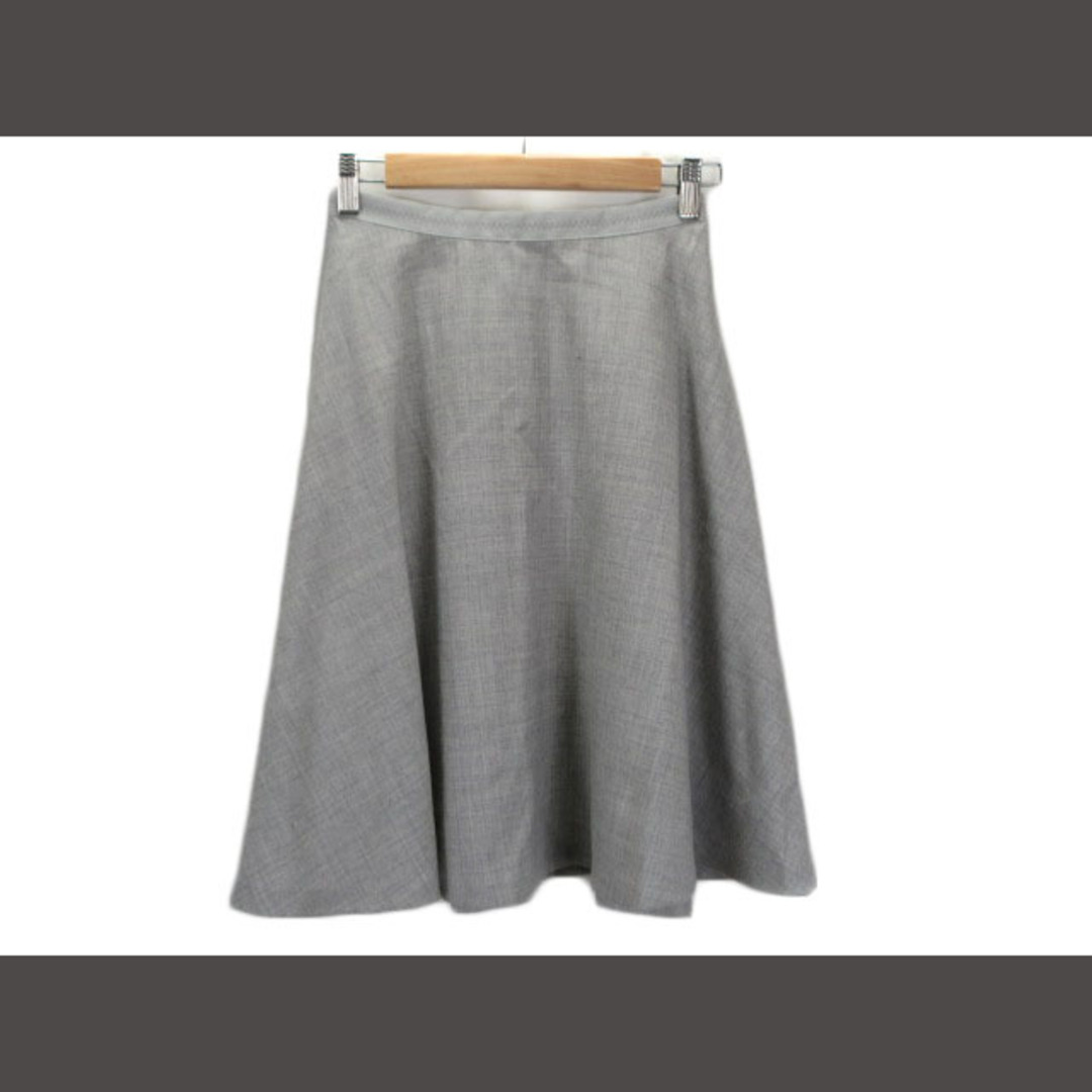 ROPE’(ロペ)のロペ ROPE スカート フレア ウール 36 グレー レディースのスカート(ひざ丈スカート)の商品写真
