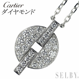 カルティエ(Cartier)のカルティエ K18WG ダイヤモンド ペンダントネックレス イマリア(ネックレス)