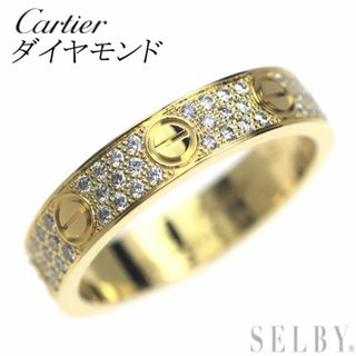 カルティエ(Cartier)のカルティエ K18YG ダイヤモンド リング ミニラブ パヴェ 49号(リング(指輪))