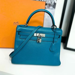 エルメス(Hermes)のエルメス ケリー28 ヴェルソ トリヨンクレマンス V字金具(ハンドバッグ)