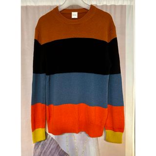 Paul Smith - ポールスミス アーティストストライプ カシミヤ100% ボーダー ニット