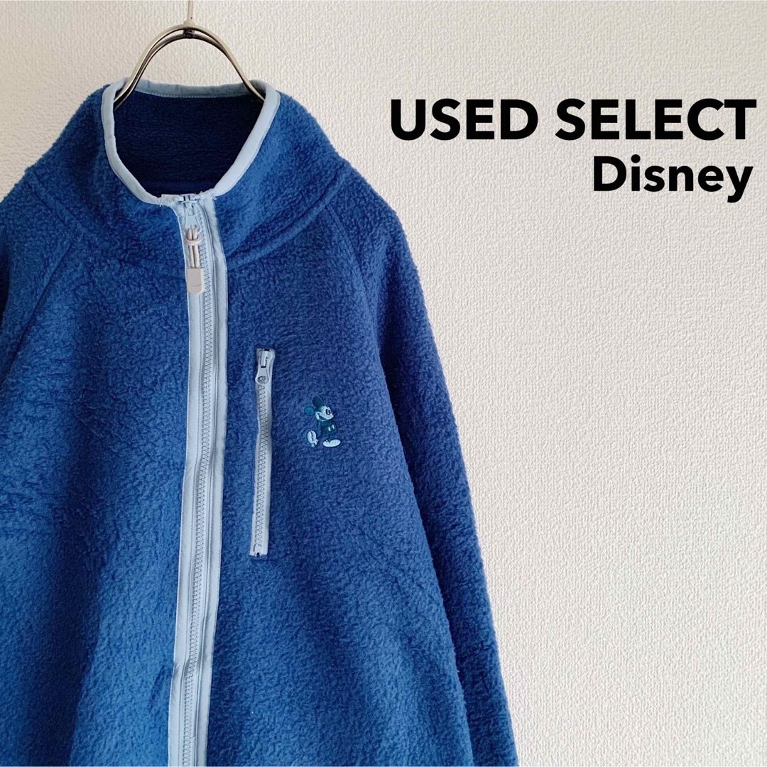 Disney(ディズニー)の古着 “Disney” Full Zip Fleece  / ミッキー 刺繍 メンズのジャケット/アウター(ブルゾン)の商品写真