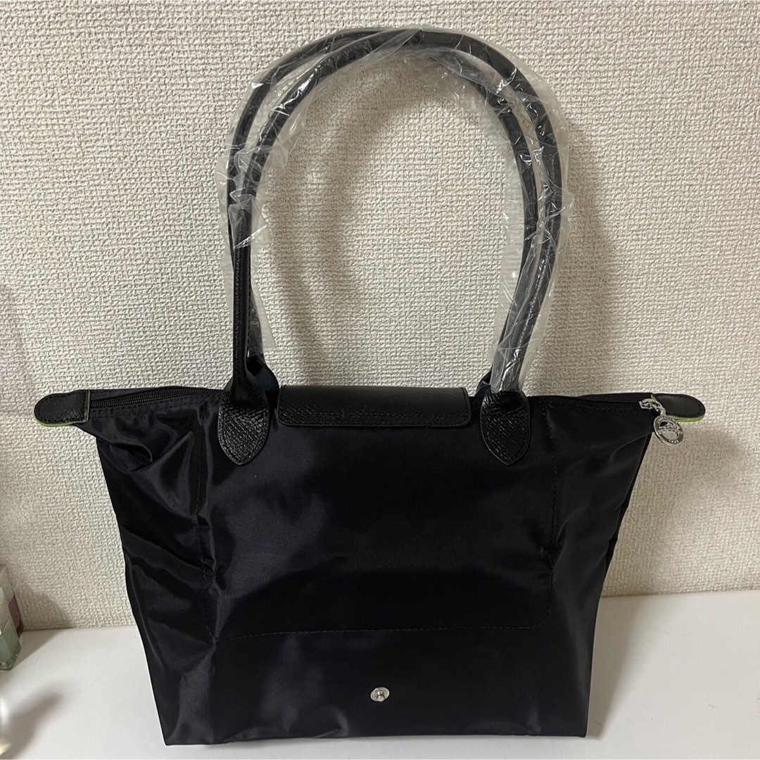 LONGCHAMP(ロンシャン)の【新品】ロンシャン ル プリアージュ　グリーンライン肩掛けMサイズ黒 レディースのバッグ(ショルダーバッグ)の商品写真