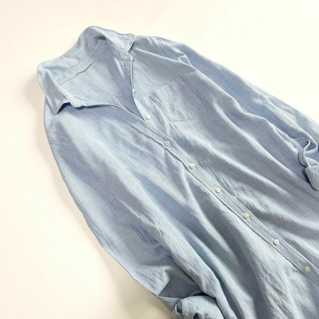 L'Appartement DEUXIEME CLASSE(アパルトモンドゥーズィエムクラス)のL'Appartement ストライプ Cotton Shirts ワンピース レディースのトップス(シャツ/ブラウス(長袖/七分))の商品写真