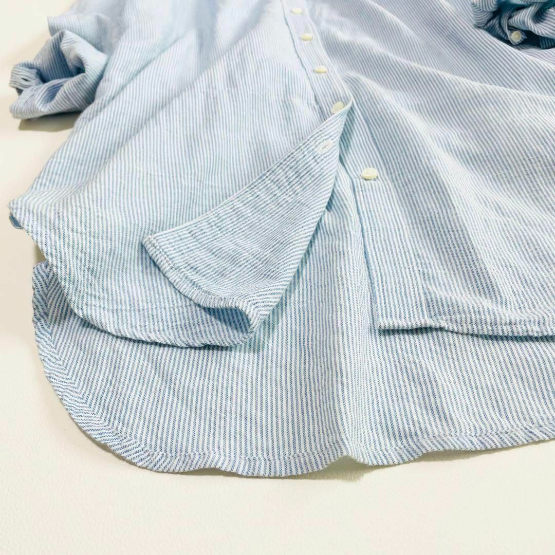 L'Appartement DEUXIEME CLASSE(アパルトモンドゥーズィエムクラス)のL'Appartement ストライプ Cotton Shirts ワンピース レディースのトップス(シャツ/ブラウス(長袖/七分))の商品写真