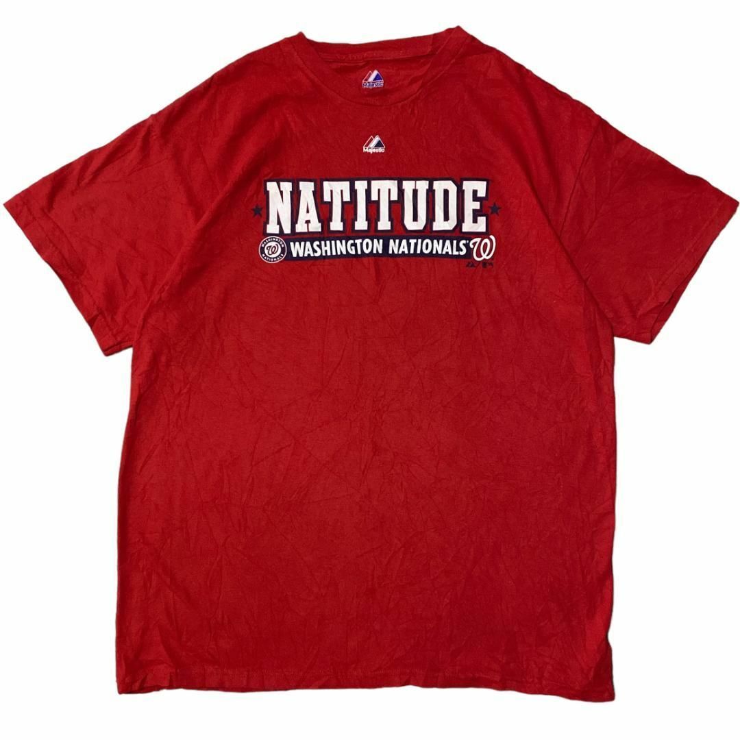 Majestic(マジェスティック)のMajestic 半袖Tシャツ MLBワシントンナショナルズ レッド x15 メンズのトップス(Tシャツ/カットソー(半袖/袖なし))の商品写真