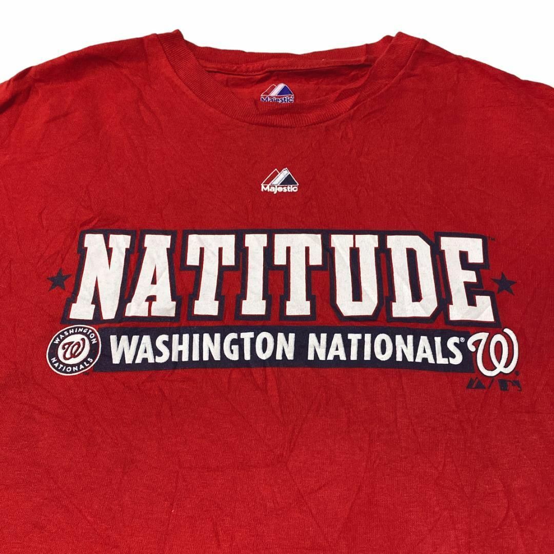 Majestic(マジェスティック)のMajestic 半袖Tシャツ MLBワシントンナショナルズ レッド x15 メンズのトップス(Tシャツ/カットソー(半袖/袖なし))の商品写真