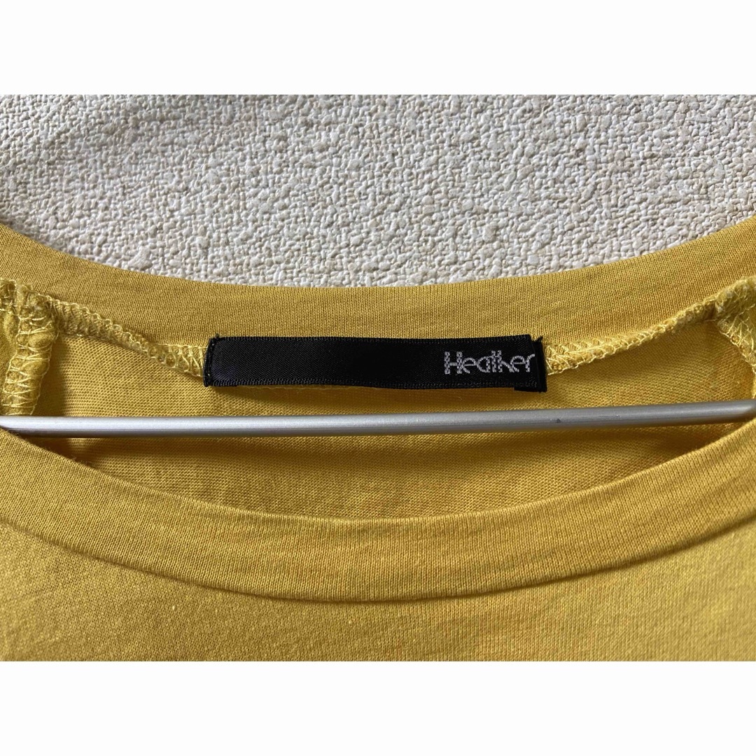 heather(ヘザー)の【美品】Heather 袖リボン シースルー カットソー レディースのトップス(カットソー(長袖/七分))の商品写真