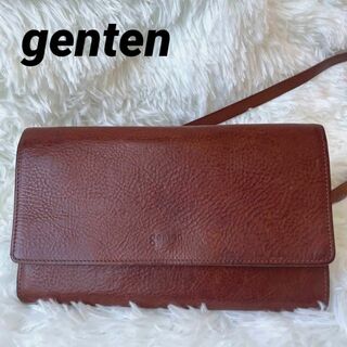 ゲンテン(genten)の美品✨genten　ゲンテン　トスカ　長財布　お財布ショルダー　斜め掛け可能(ショルダーバッグ)