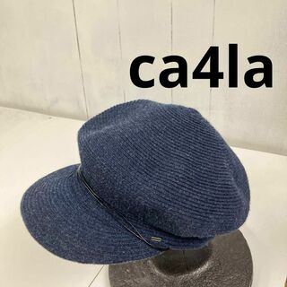 カシラ(CA4LA)のca4la かカシラ　キャスケット　ネイビー　ウール(キャスケット)