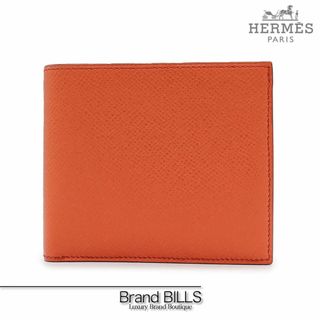 エルメス(Hermes)の未使用品 エルメス MC2 コペルニクス 二つ折り財布 札入れ エプソン オレンジ系 B刻印(折り財布)