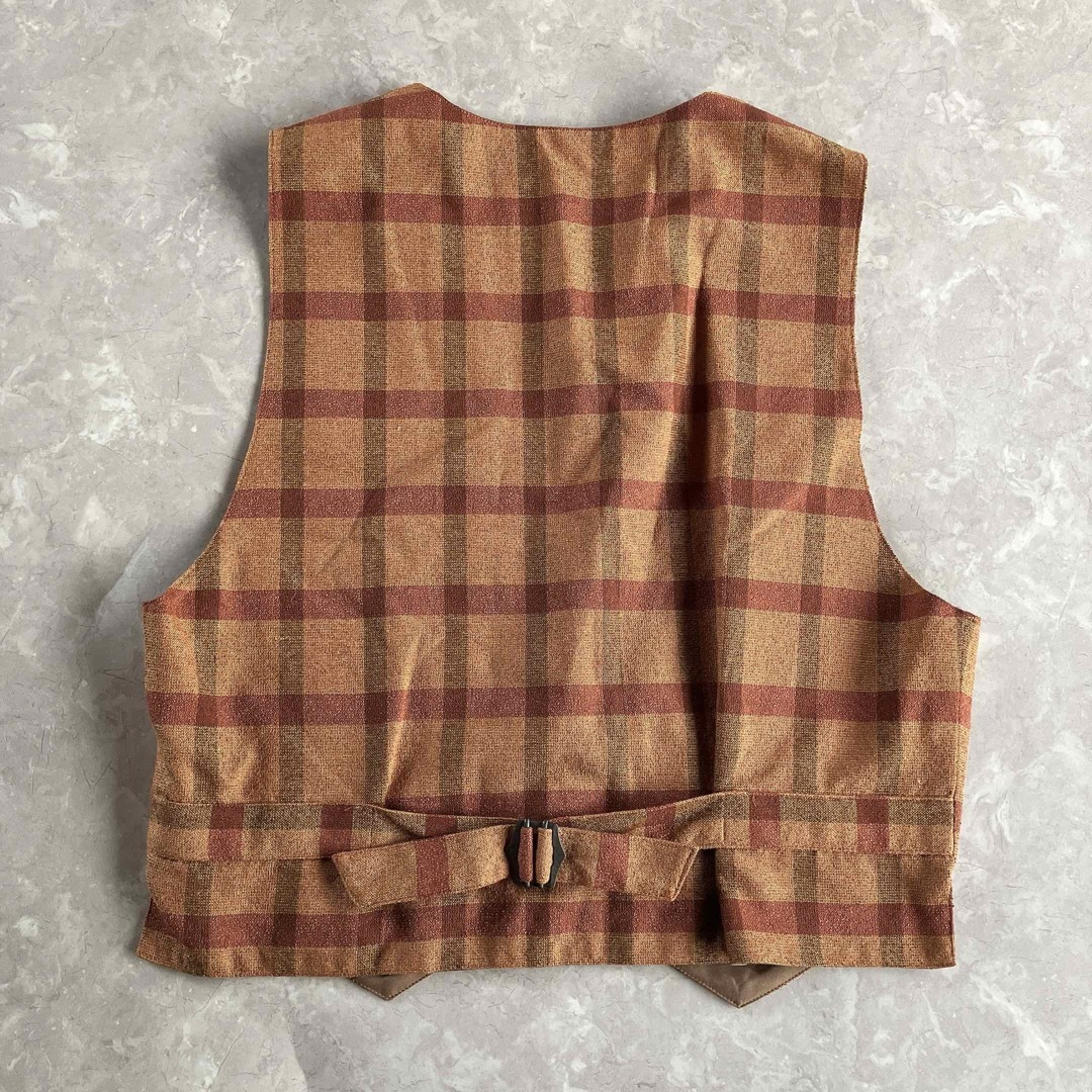 Lochie(ロキエ)のused レトロ チェック柄 ベスト 古着 ヴィンテージ vintage レディースのトップス(ベスト/ジレ)の商品写真