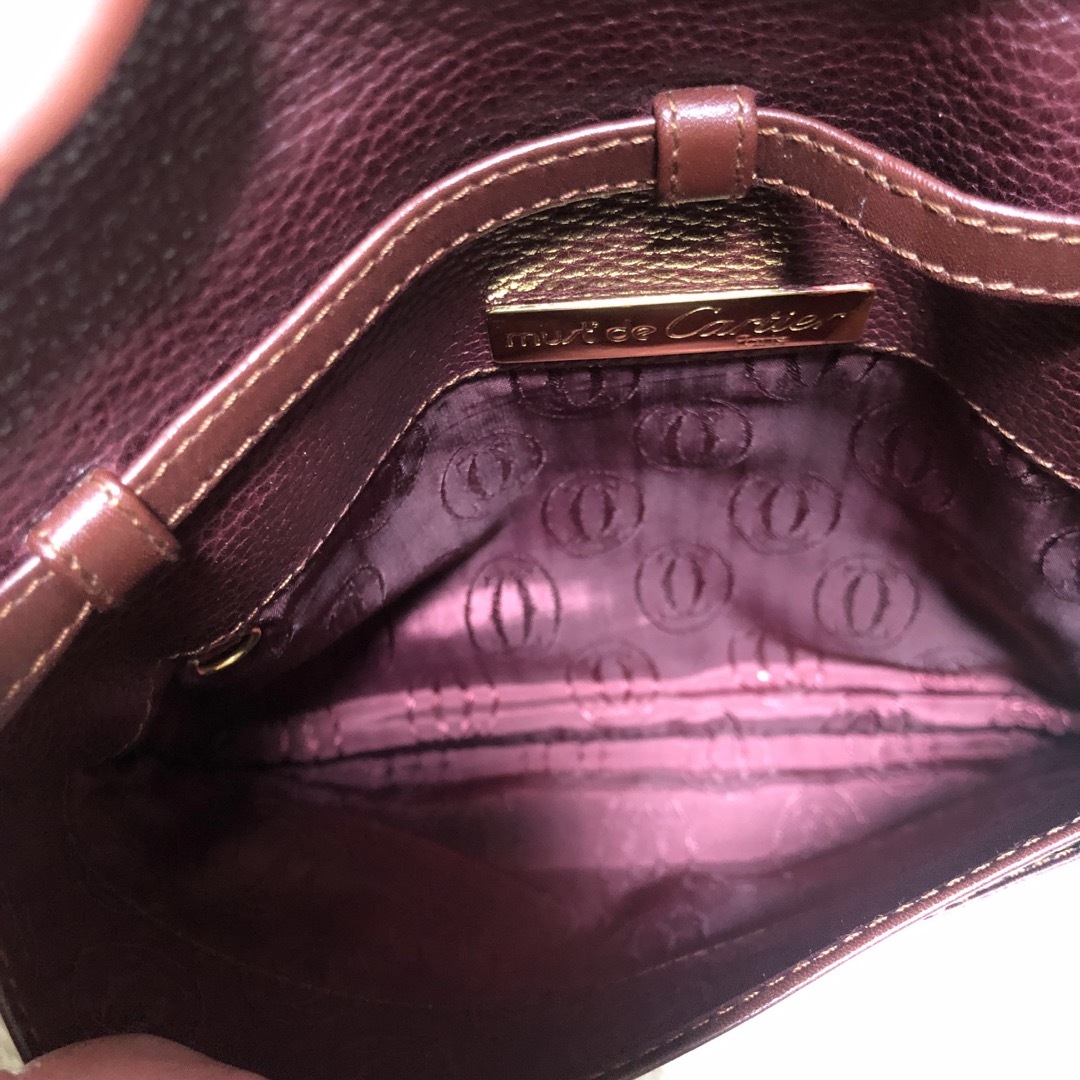 Cartier(カルティエ)の希少✨️ 美品✨️ カルティエ マストライン レザー フリンジ ショルダーバッグ レディースのバッグ(ショルダーバッグ)の商品写真