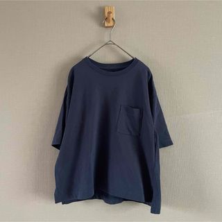 MUJI (無印良品) - 無印良品 MUJI Tシャツ ネイビー M〜L